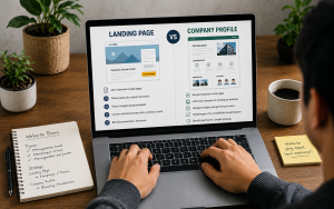Perbedaan Landing Page dan Company Profile: Mana yang Tepat untuk Bisnis Anda?